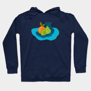 Still Life Fruit Pears Orange Hoodie